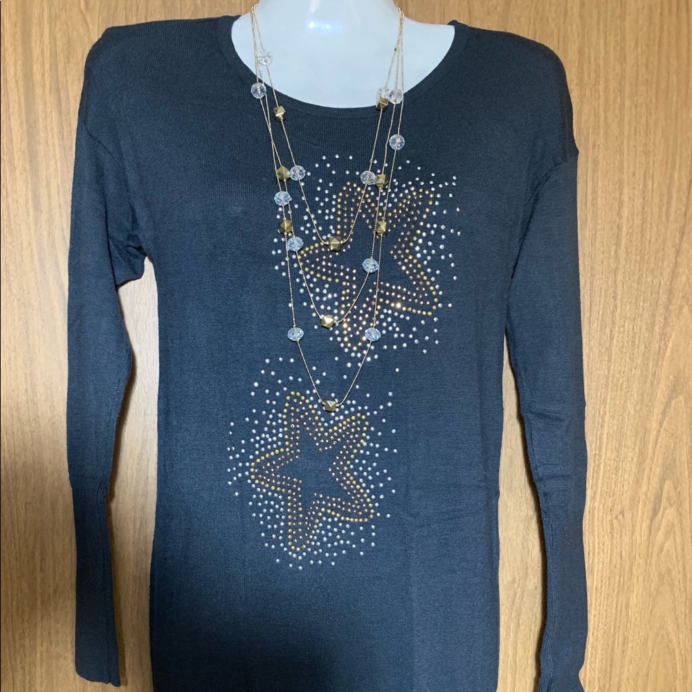 85 Knitted Tunic with Stars